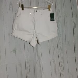 Women's White Denim Shorts
